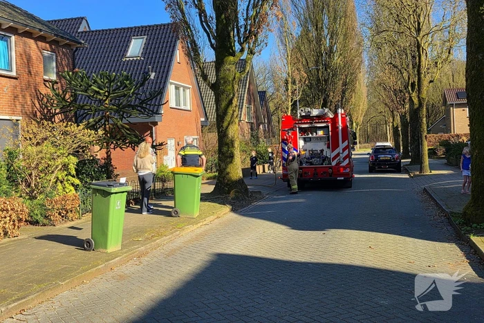 Veel rookontwikkeling bij brand in grote schuur