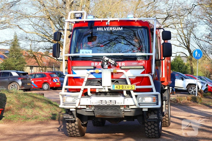 Brandweer oefent grote natuurbrand