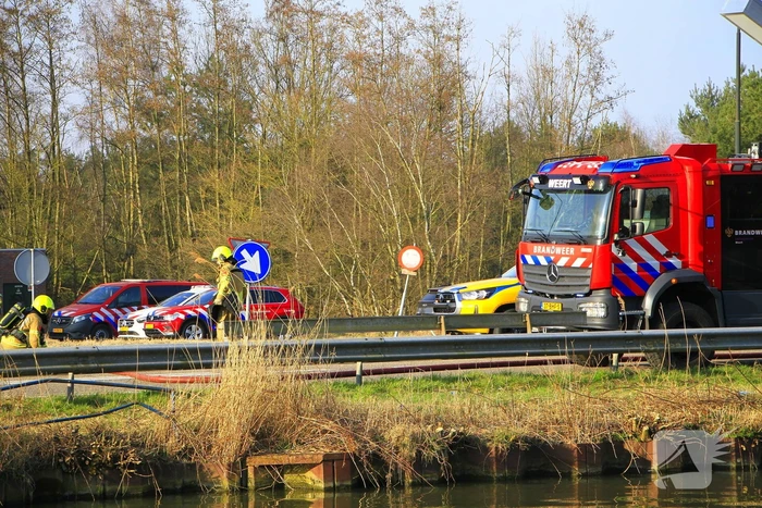 Veel rookontwikkeling zichtbaar bij uitslaande brand