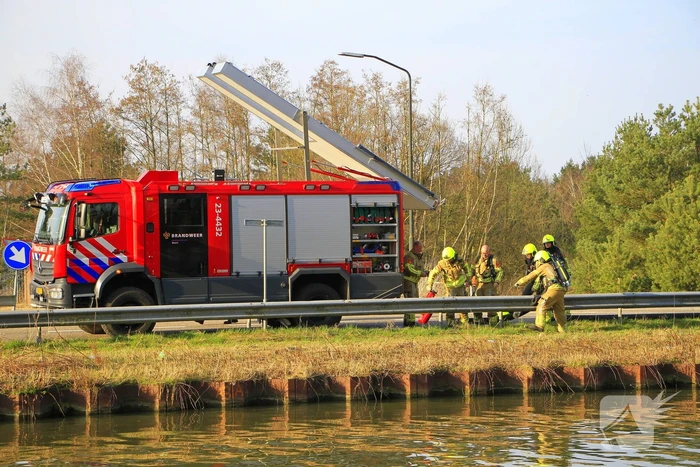 Veel rookontwikkeling zichtbaar bij uitslaande brand