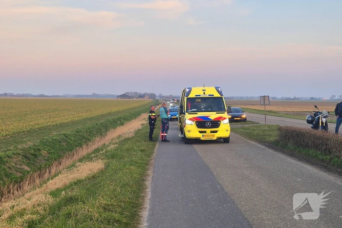 Moterrijder gewond bij ongeval