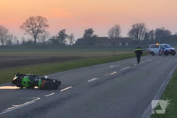 Moterrijder gewond bij ongeval