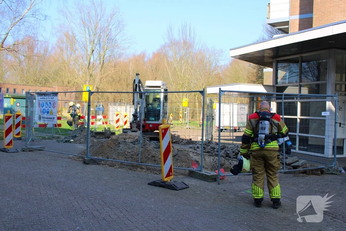 Gaslekkage verstoort werkzaamheden