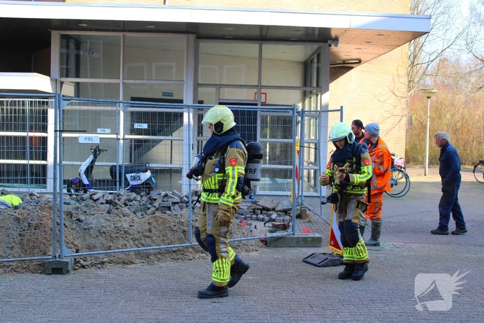 Gaslekkage verstoort werkzaamheden