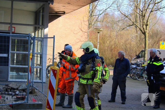 Gaslekkage verstoort werkzaamheden