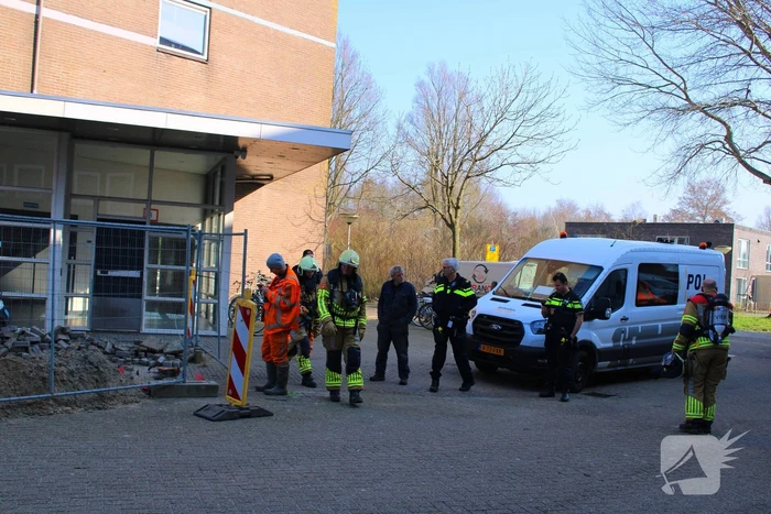 Gaslekkage verstoort werkzaamheden