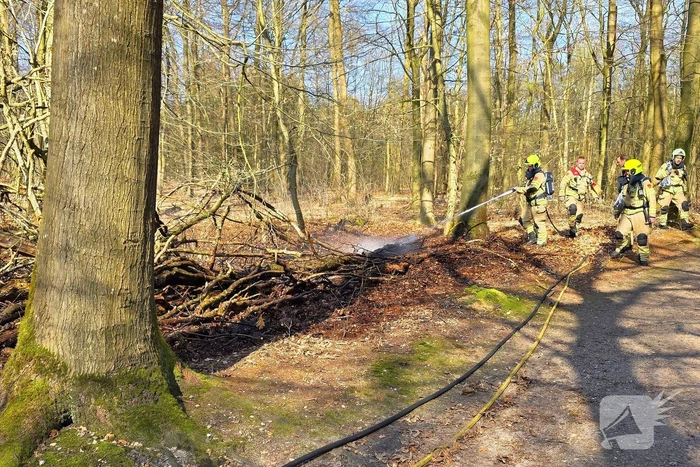 Brandweer strijdt tegen bosbrand
