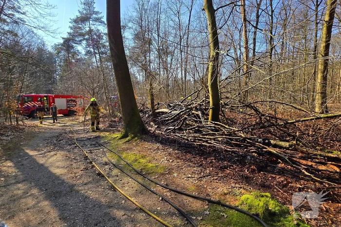 Brandweer strijdt tegen bosbrand
