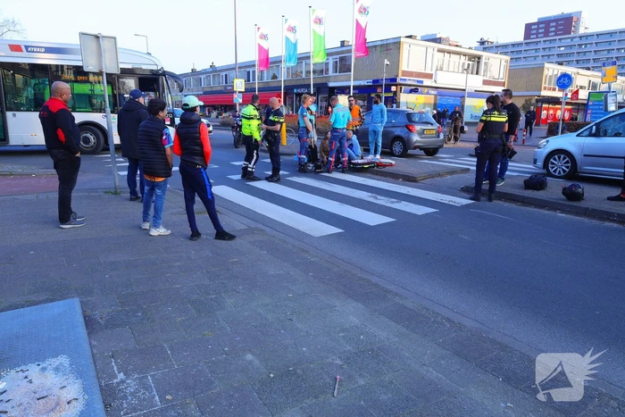 Fietser en motor betrokken bij ongeval