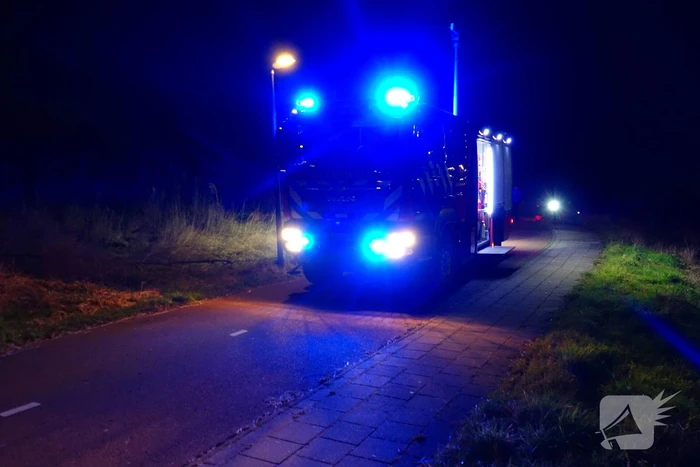 Brand in rietkraag snel geblust