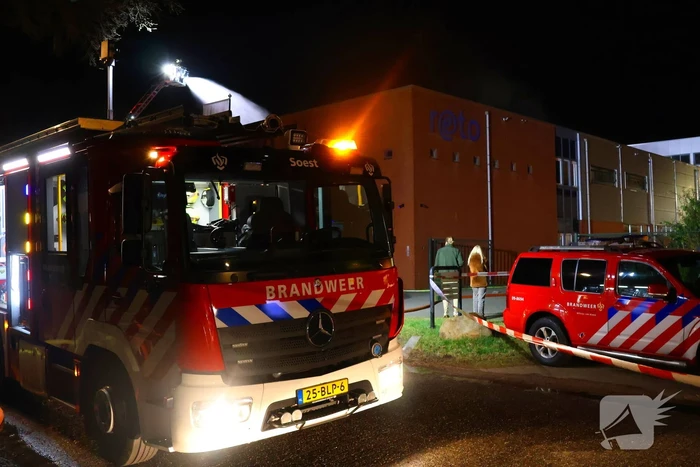 Grote brand in bedrijfspand