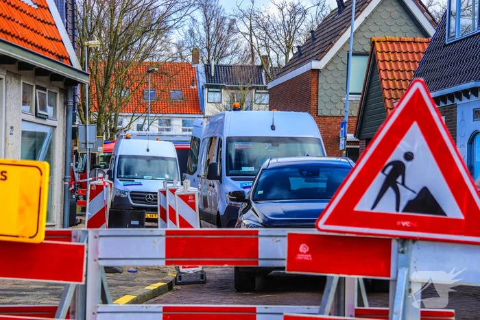 Gaslekkage ontdekt tijdens rioleringswerkzaamheden