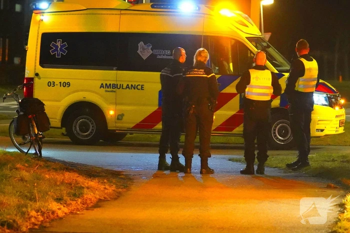 Fietser valt in sloot en raakt gewond