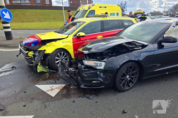 Ongeval tussen orgaan vervoerder en personenwagen