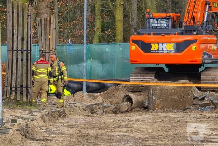 Leiding beschadigd tijdens werkzaamheden