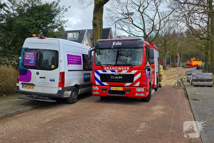 Leiding beschadigd tijdens werkzaamheden