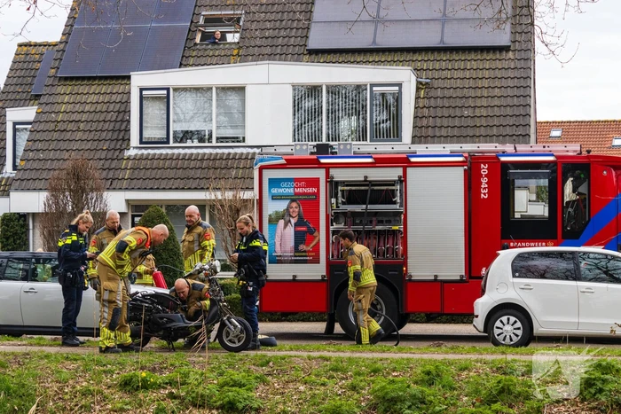 Scooter gaat in vlammen op