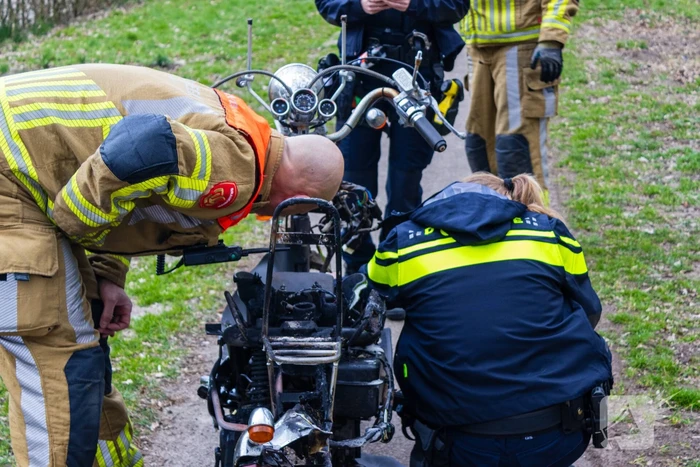 Scooter gaat in vlammen op