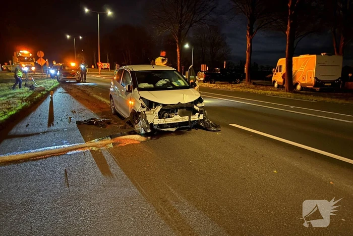 Bestuurder test positief op alcohol en drugs na eenzijdig ongeval