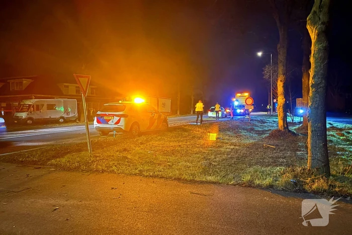 Bestuurder test positief op alcohol en drugs na eenzijdig ongeval