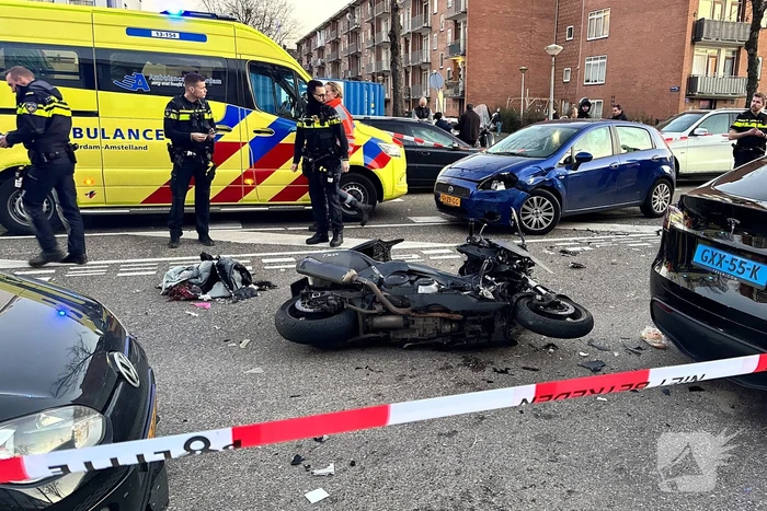 Motorrijder ernstig gewond bij aanrijding