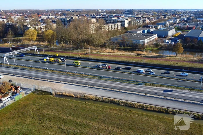 Ongeval tussen meerdere voertuigen zorgt voor vertraging