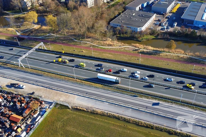 Ongeval tussen meerdere voertuigen zorgt voor vertraging