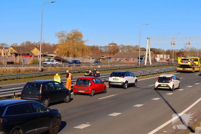 Ongeval tussen meerdere voertuigen zorgt voor vertraging