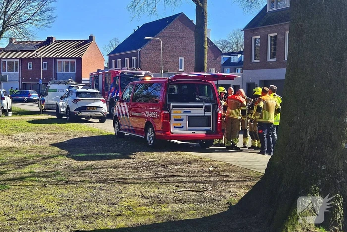 Weg afgesloten vanwege gaslek