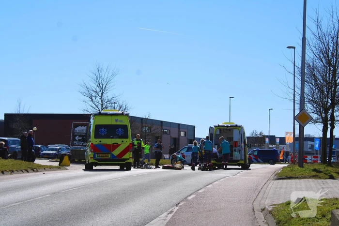 Fietser aangereden door motorrijder