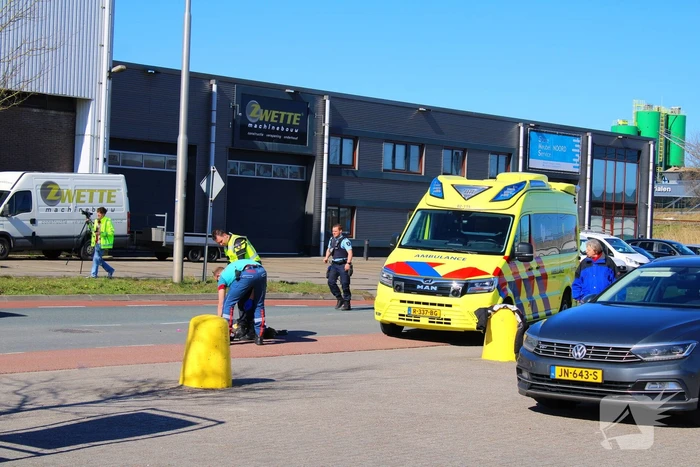 Fietser aangereden door motorrijder