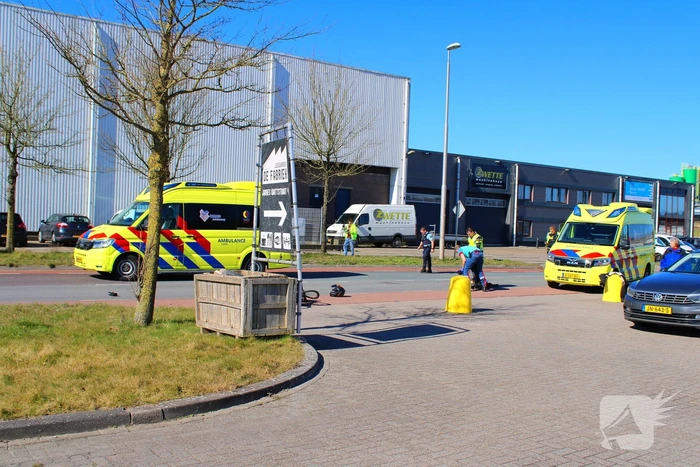 Fietser aangereden door motorrijder