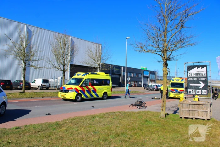 Fietser aangereden door motorrijder
