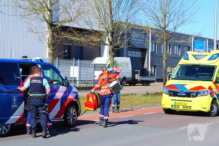 Fietser aangereden door motorrijder