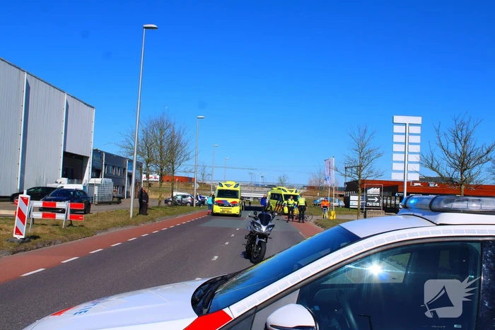 Fietser aangereden door motorrijder
