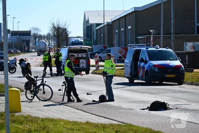 Fietser aangereden door motorrijder