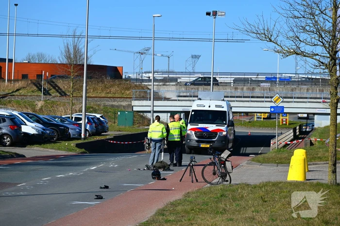 Fietser aangereden door motorrijder