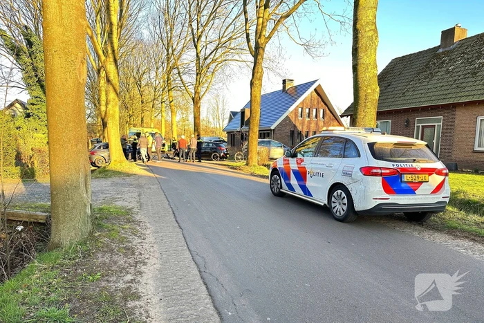 Twee voertuigen botsen frontaal op elkaar