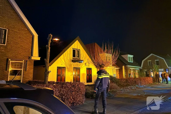 Flinke brand in schoorsteen van woning