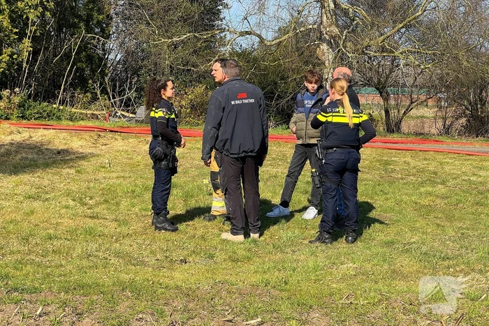 Flinke rookontwikkeling bij schuurbrand
