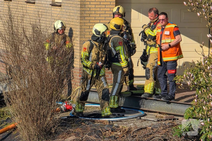 Brandweer ingezet voor brand in bijgebouw