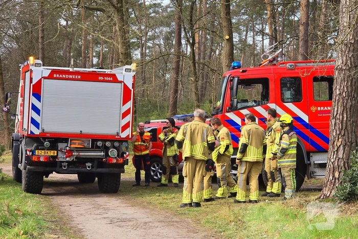 Extra ondersteuning door brandweervliegtuig bij bosbrand