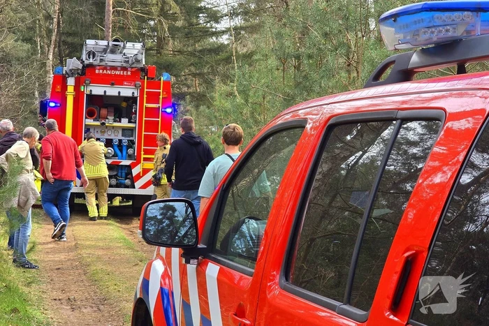 Extra ondersteuning door brandweervliegtuig bij bosbrand