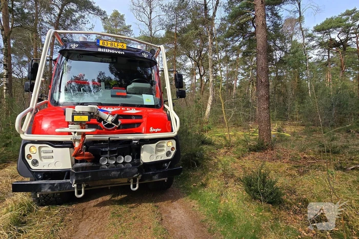 Extra ondersteuning door brandweervliegtuig bij bosbrand