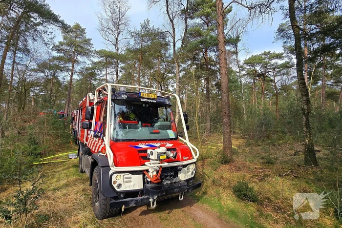 Extra ondersteuning door brandweervliegtuig bij bosbrand