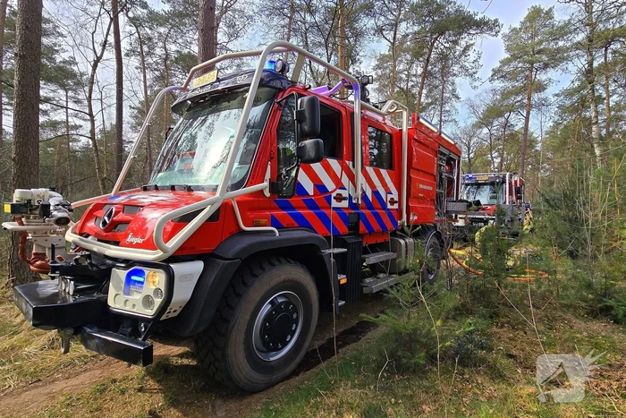 Extra ondersteuning door brandweervliegtuig bij bosbrand