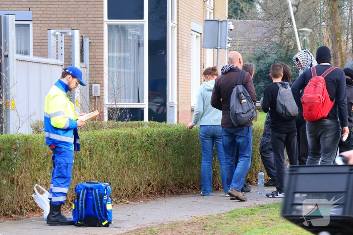 Demonstratie bij politiebureau