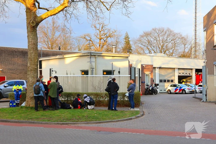 Demonstratie bij politiebureau