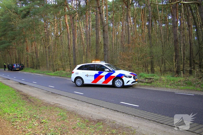 Automobilist raakt van de weg en belandt tegen boom
