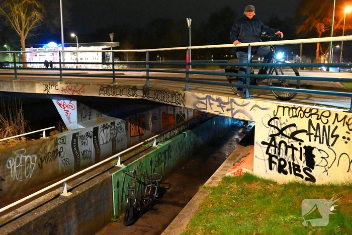 Scooter volledig verwoest door brand
